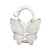 Découvrir le modèle Matte White Accroche sac à main Butterfly - modèle Matte White - AccrocheMonSac ™