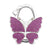 Découvrir le modèle Matte Purple Accroche sac à main Butterfly - modèle Matte Purple - AccrocheMonSac ™
