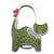 Découvrir le modèle Vert paillette Accroche sac à main chat magnifique - modèle Vert paillette - AccrocheMonSac ™