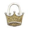 Accroche sac à main couronne à paillètes