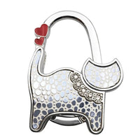 Découvrir le modèle Argent Accroche sac à main chat magnifique - modèle Argent - AccrocheMonSac ™