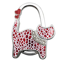 Découvrir le modèle Rouge Accroche sac à main Chat tacheté - modèle Rouge - AccrocheMonSac ™