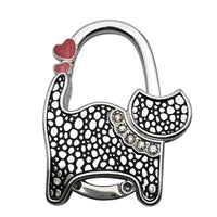 Découvrir le modèle Noir Accroche sac à main chat love - modèle Noir - AccrocheMonSac ™