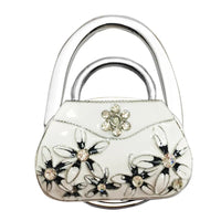 Découvrir le modèle white Accroche sac à main lys sac luxe - modèle white - AccrocheMonSac ™