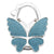 Découvrir le modèle blue / China Accroche sac à main Paillettes papillon - modèle blue / China - AccrocheMonSac ™