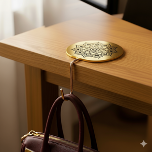 porte sac à main aux motifs spirituels