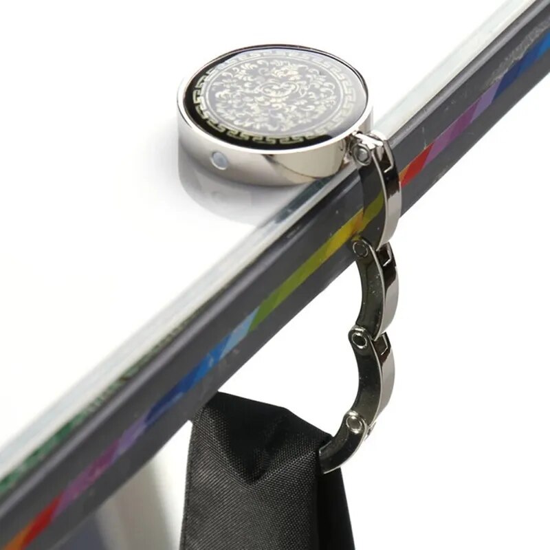 Accroche Sac À Main Iridescent Noir