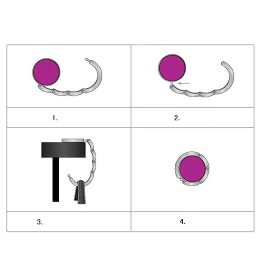 Porte sac à main reliefs cristal