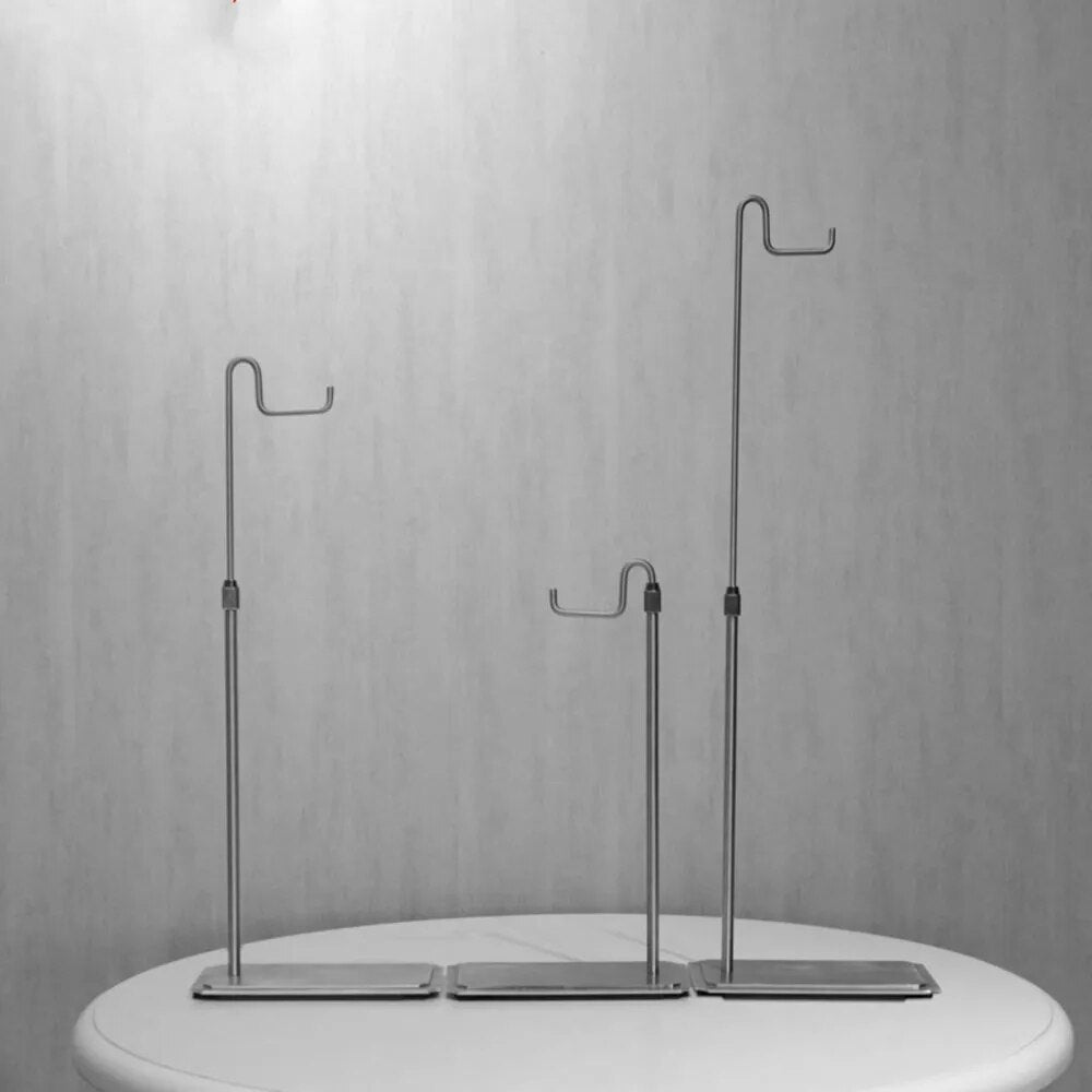 Porte sac à main à pied métallique