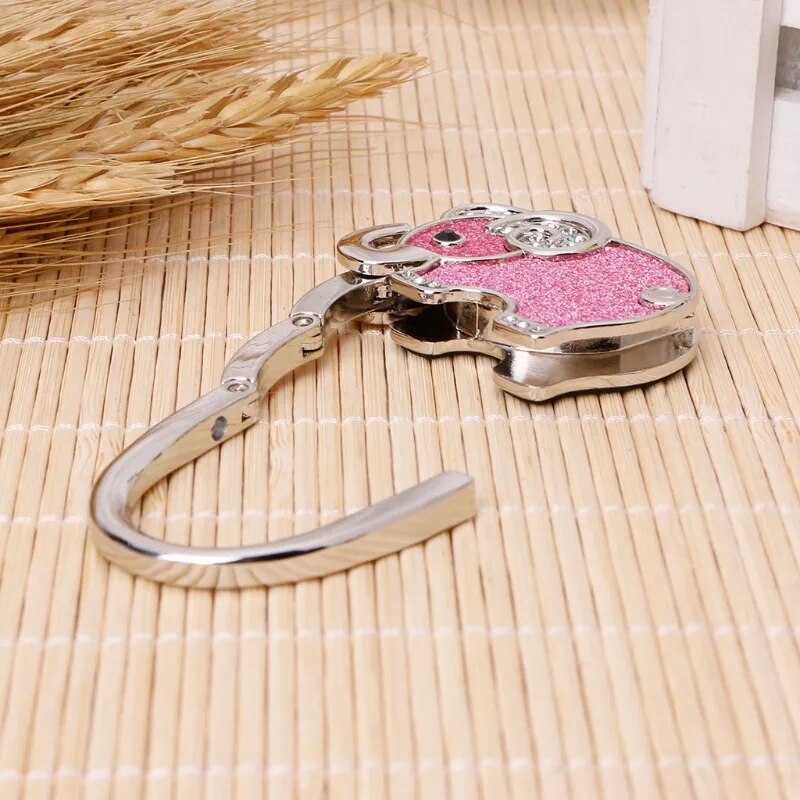 Accroche sac à main éléphant paillettes