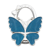 Accroche sac à main Butterfly - modèle Smooth Blue - AccrocheMonSac ™