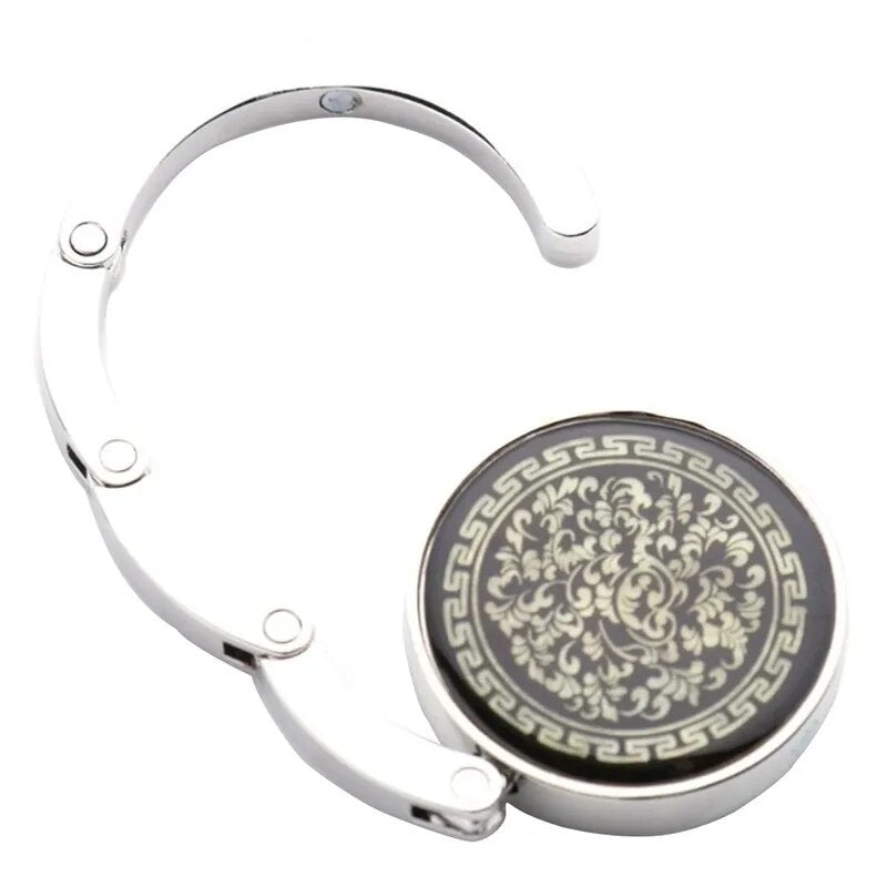 Accroche Sac À Main Iridescent Noir