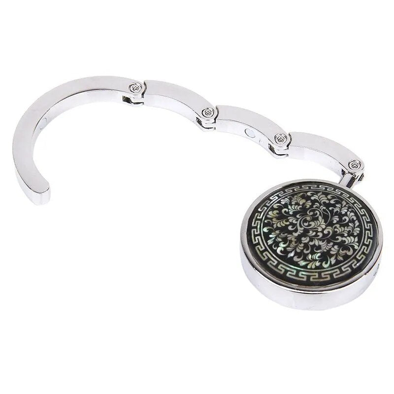 Accroche Sac À Main Iridescent Noir