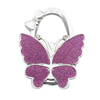 Accroche sac à main Butterfly - modèle Matte Purple - AccrocheMonSac ™