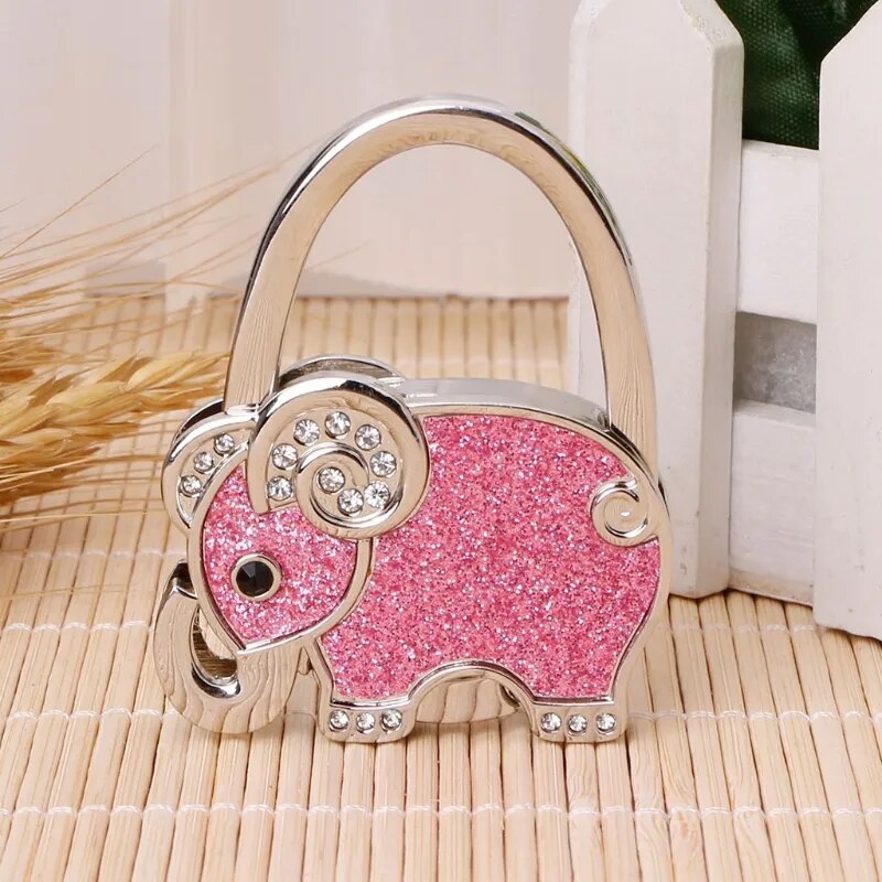 Accroche sac à main éléphant paillettes