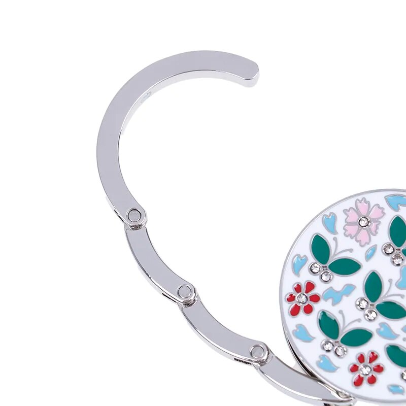 Accroche sac à main moderne fleurie