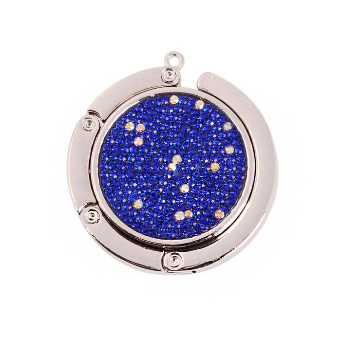 Accroche sac à main strass bleu