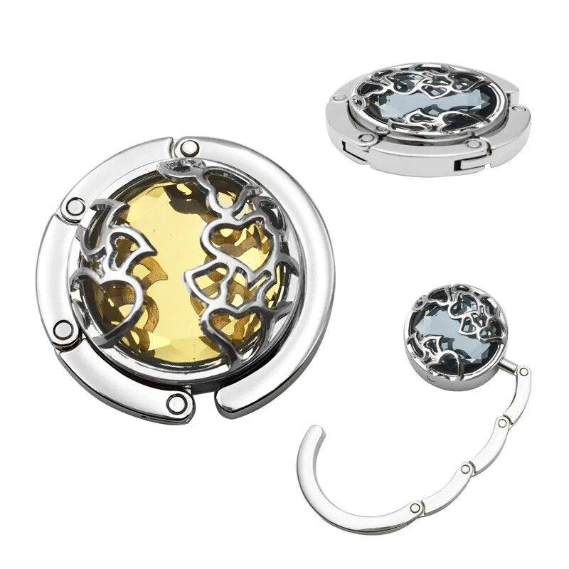 Accroche sac à main chic cœur blanc