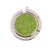 Accroche sac à main strass bleu - modèle Green - AccrocheMonSac ™