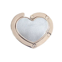 Accroche sac à main jolie cœur argent - AccrocheMonSac ™