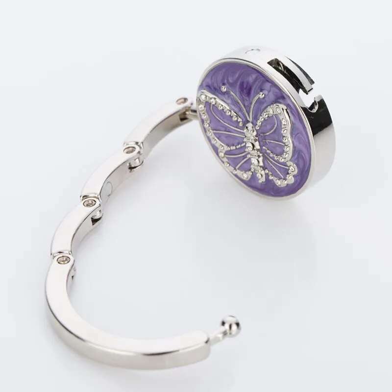 Accroche sac à main en métal papillon