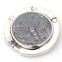 Accroche sac à main en métal papillon - modèle gray - AccrocheMonSac ™