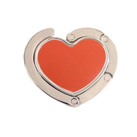 Accroche sac à main jolie cœur argent - modèle A7 - AccrocheMonSac ™