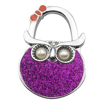Accroche sac à main hiboux jolie - modèle Purple - AccrocheMonSac ™