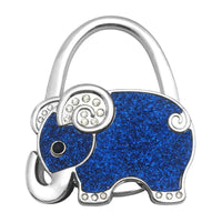 Accroche sac à main argent éléphant - modèle Dark Blue - AccrocheMonSac ™