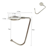 Accroche sac à main jolie cœur argent - modèle A11 - AccrocheMonSac ™