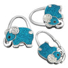 Accroche sac à main argent éléphant