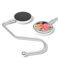 Copie de 2 Accroche sac à main nénuphar orange