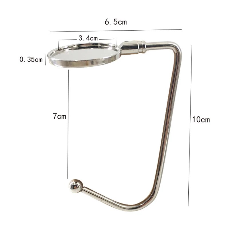 Porte sac à main métal géométrique