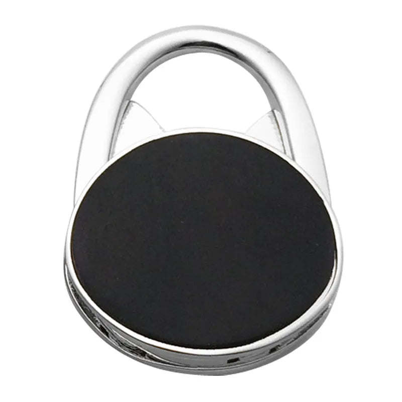 Accroche sac à main chat argent