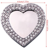 Accroche sac à main argent cœur - modèle 1pc - AccrocheMonSac ™