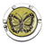 Accroche sac à main en métal papillon - modèle yellow - AccrocheMonSac ™