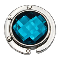 Accroche sac à main Turquoise - modèle Navy Blue Crystal - AccrocheMonSac ™