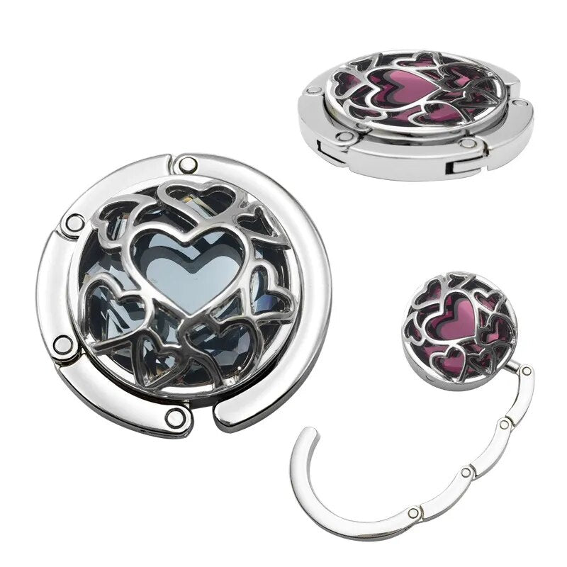 Accroche sac à main Bordeau cœur