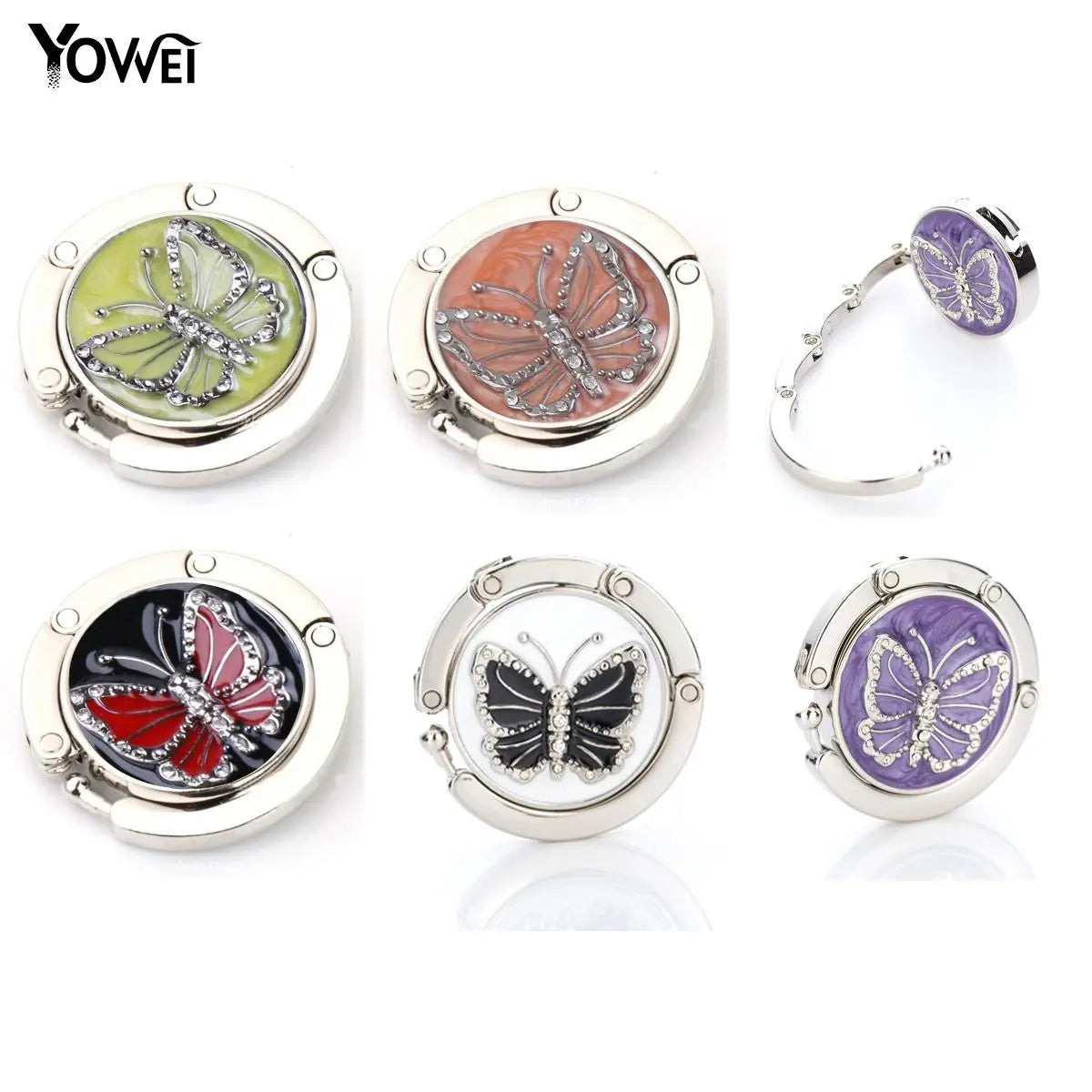 Accroche sac à main luxe papillon