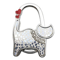 Accroche sac à main Chat tacheté - modèle Blanc - AccrocheMonSac ™