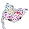 Accroche sac à main papillon multicolore