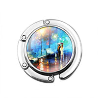 Accroche sac à main le couple au parapluie - AccrocheMonSac ™