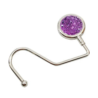 Accroche sac à main brillant strass orange - modèle Lavender - AccrocheMonSac ™