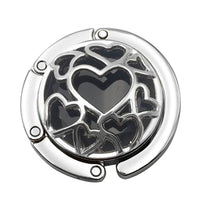 Accroche sac à main Bordeau cœur - modèle black - AccrocheMonSac ™