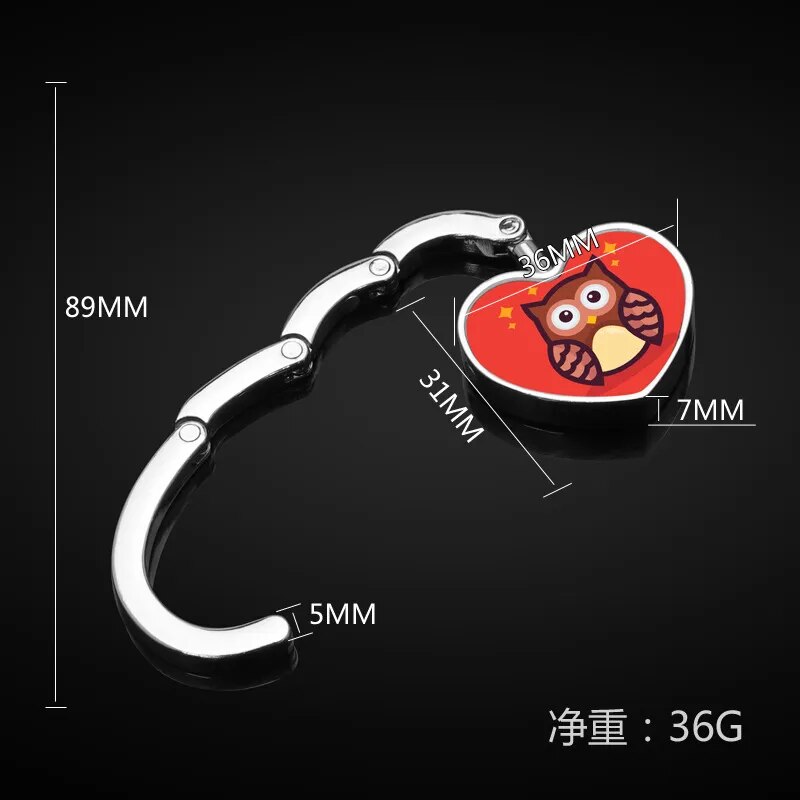 Accroche sac à main rond rétractable