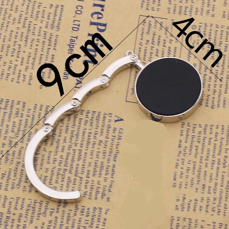 Accroche sac à main lisse bleu