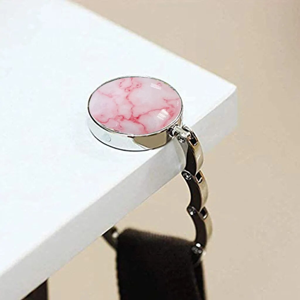 Accroche sac à main marbre noir