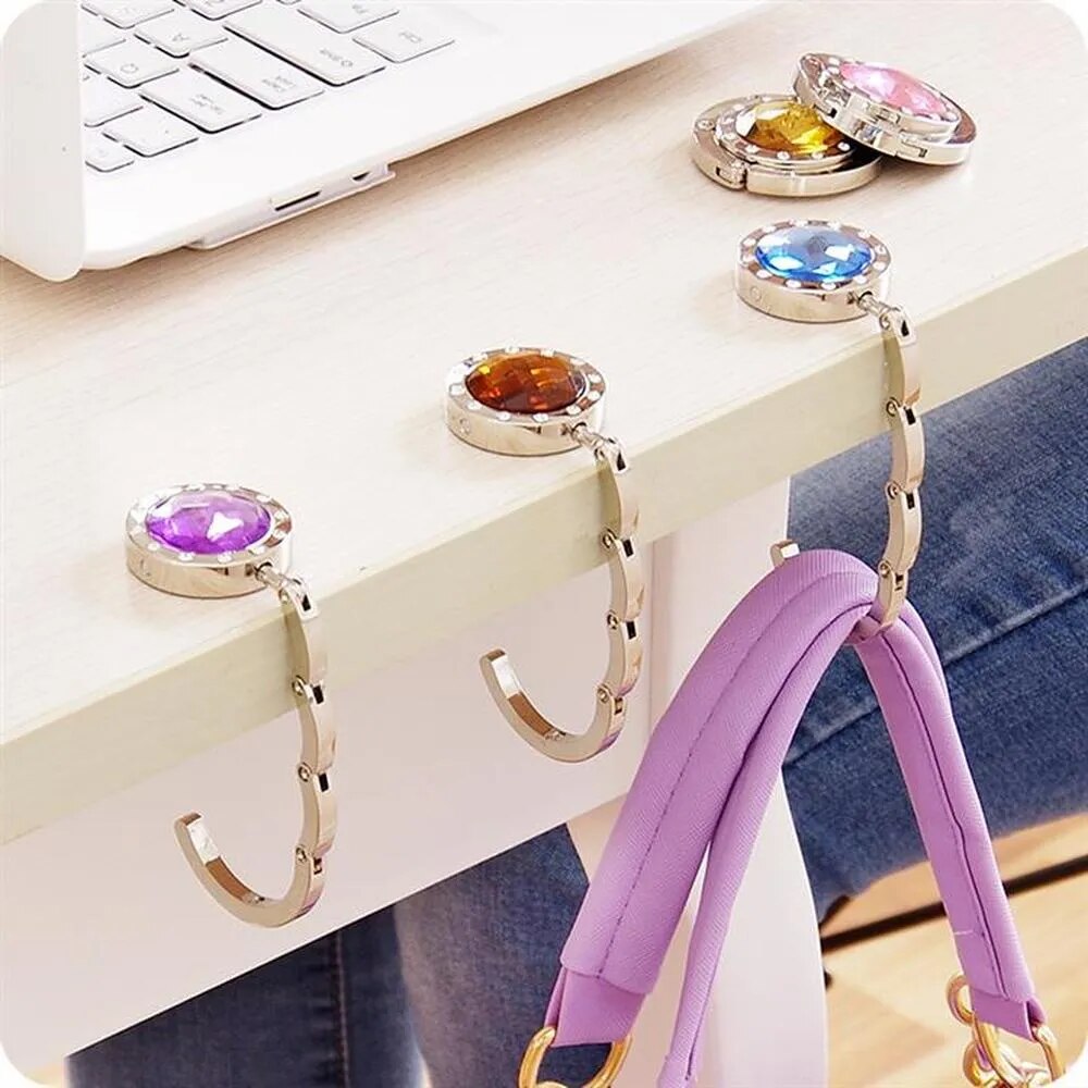 Porte sac à main cœur cristal