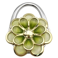 Accroche sac à main grande fleur chic - modèle green - AccrocheMonSac ™