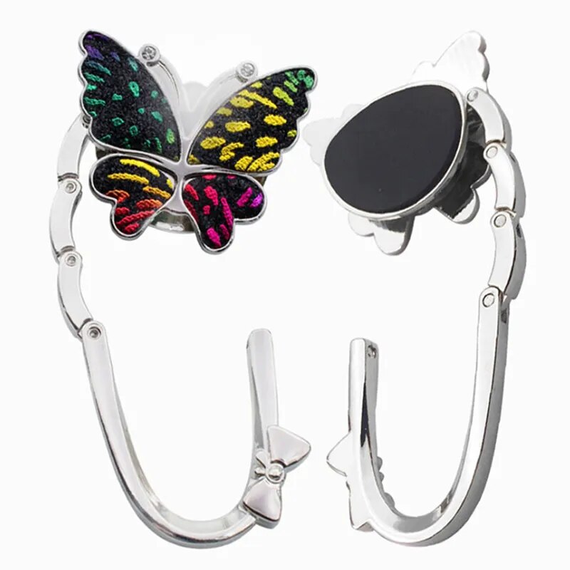 Accroche sac à main papillon multicolore